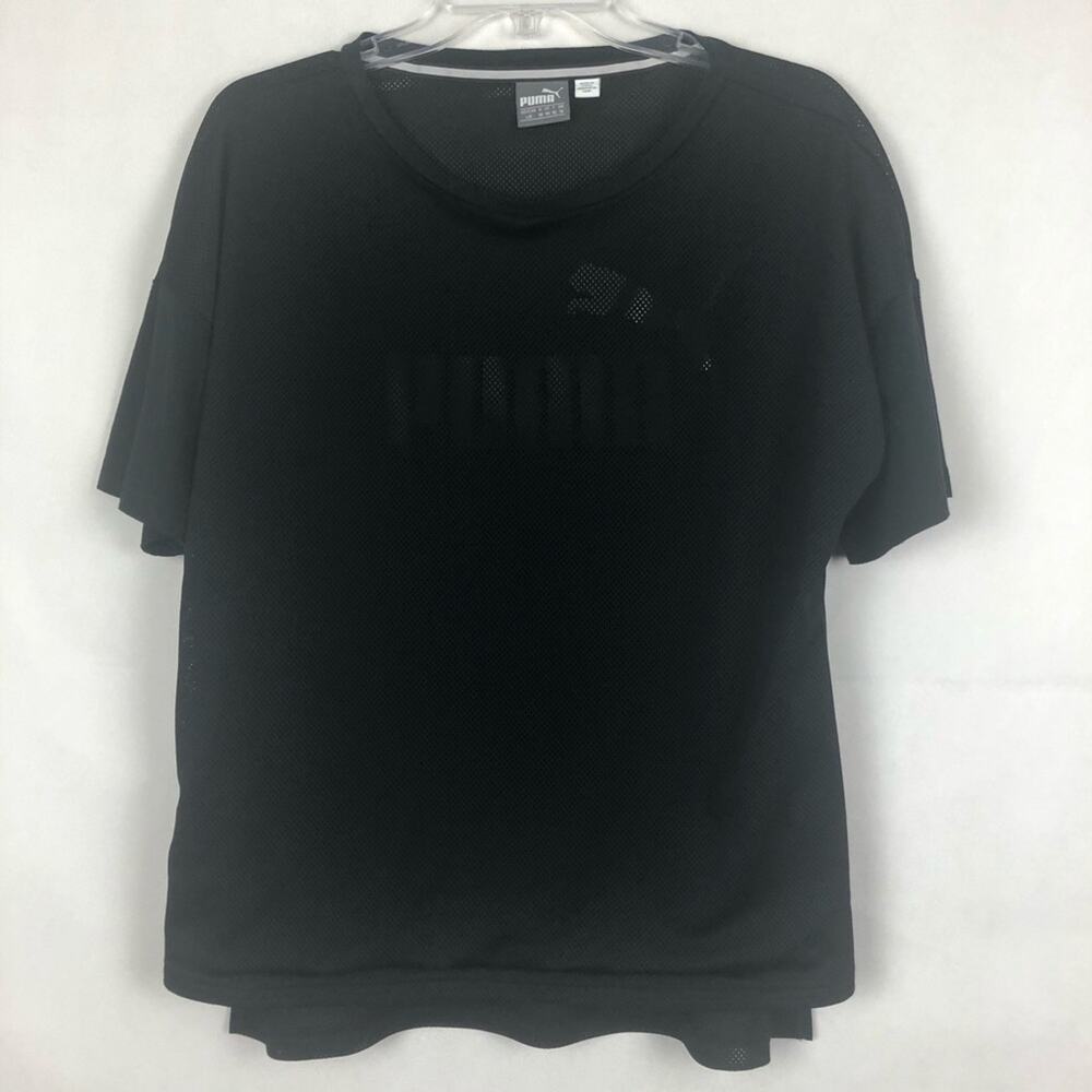 PUMA | Black Double Layer Sport Top